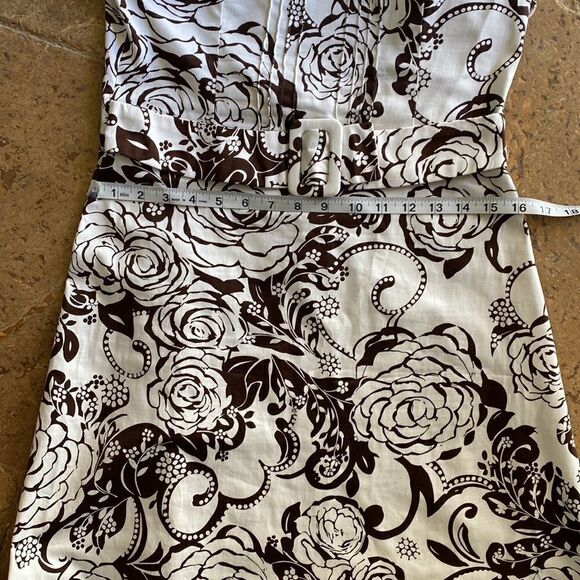 strapless zipper back fake belt size sm dress - Picture 7 of 8